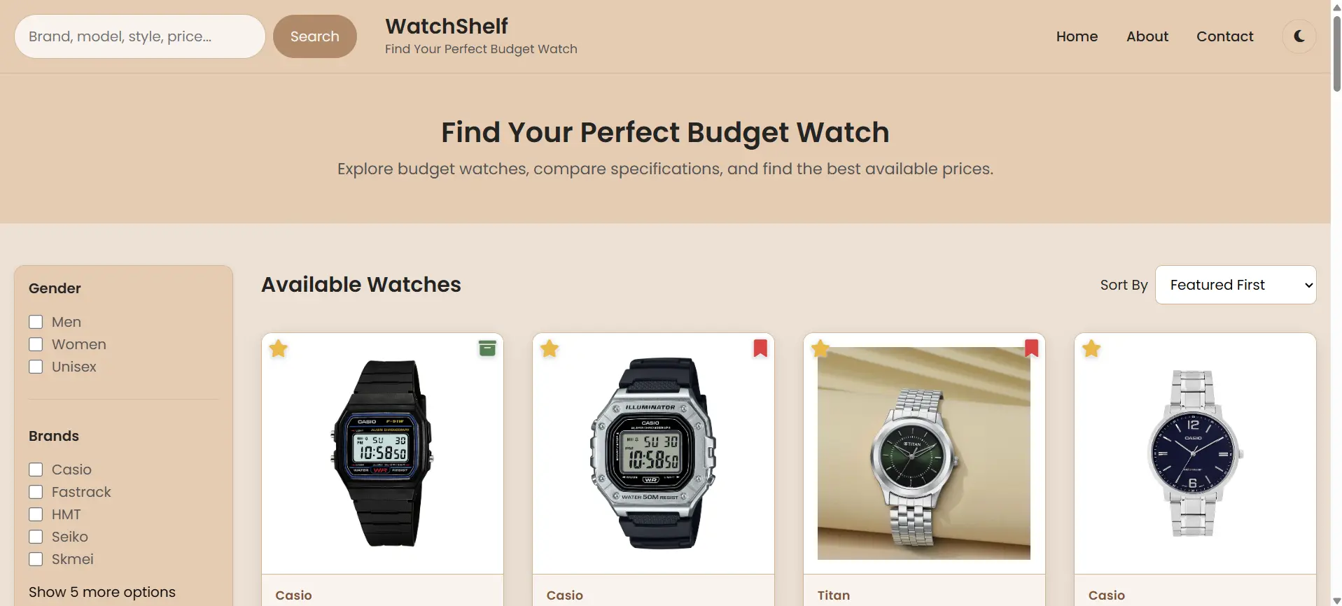 WatchShelf watch discovery website